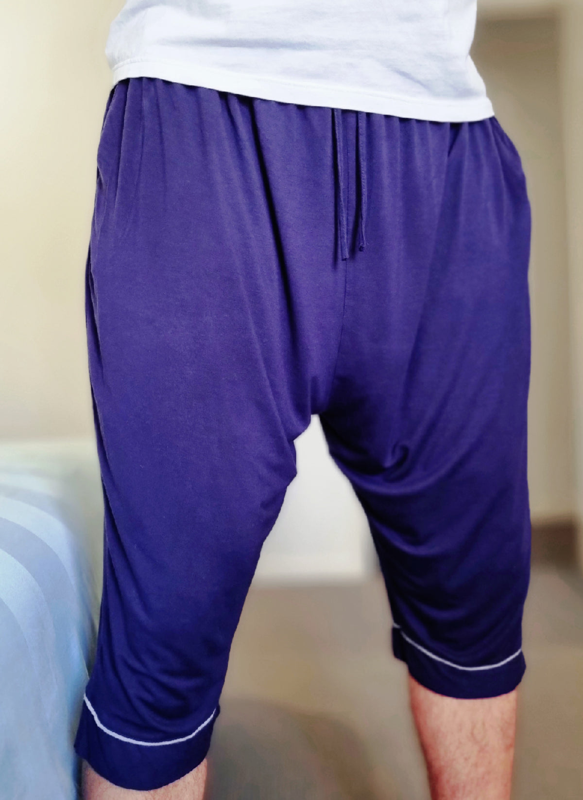  ¾ shorts, three quarter shorts, ¾ pajama shorts, three quarter pajama shorts, ¾ pj shorts, three quarter pj shorts, below the knee pajama shorts, below the knee pj shorts, fajr shorts, fajr pants, muslim mens wear, muslim mens pajamas, muslim mens pjs, mens prayer shorts, mens prayer pajama shorts, Islamic mens wear, islmic mens shorts, Islamic mens pants, Islamic mens summer, summer pajama shorts, summer pj shorts 