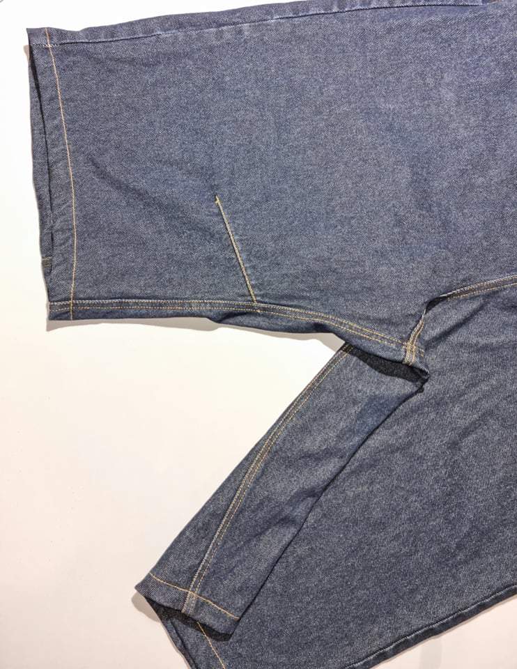long jean shorts